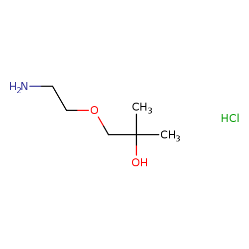 1-(2-aminoethoxy)-2-methylpropan-2-ol hydrochloride