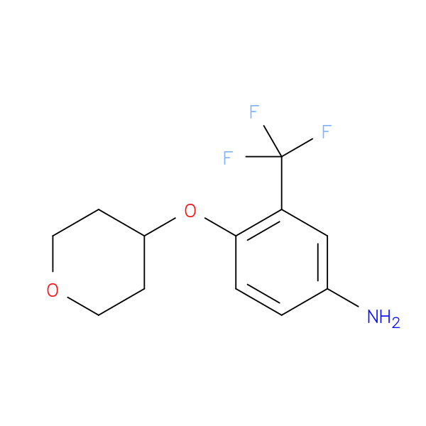 4-(Oxan-4-yloxy)-3-(trifluoromethyl)aniline