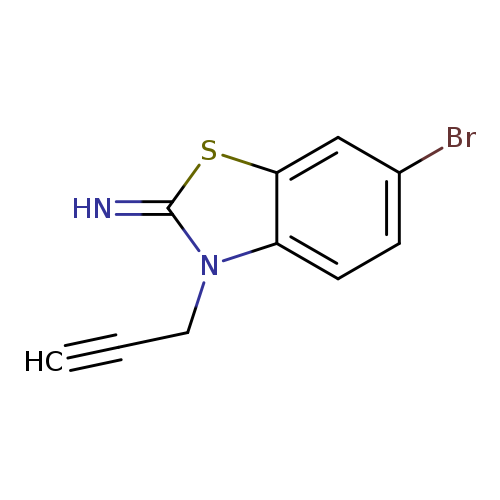 2(3H)-Benzothiazolimine, 6-bromo-3-(2-propynyl)-