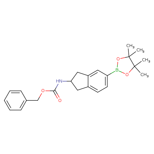 Benzyl N-[5-(tetramethyl-1,3,2-dioxaborolan-2-yl)-2,3-dihydro-1H-inden-2-yl]carbamate