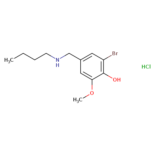 2-bromo-4-[(butylamino)methyl]-6-methoxyphenol hydrochloride