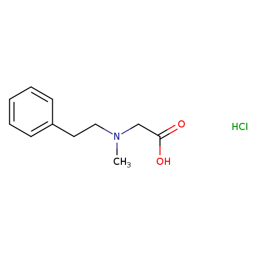 2-[methyl(2-phenylethyl)amino]acetic acid hydrochloride