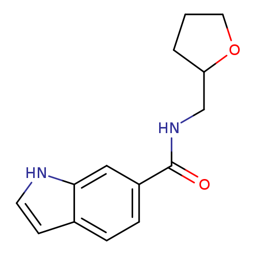 N-[(oxolan-2-yl)methyl]-1H-indole-6-carboxamide