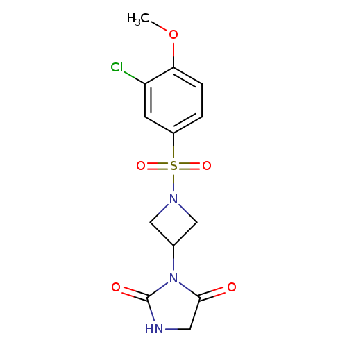 3-[1-(3-chloro-4-methoxybenzenesulfonyl)azetidin-3-yl]imidazolidine-2,4-dione