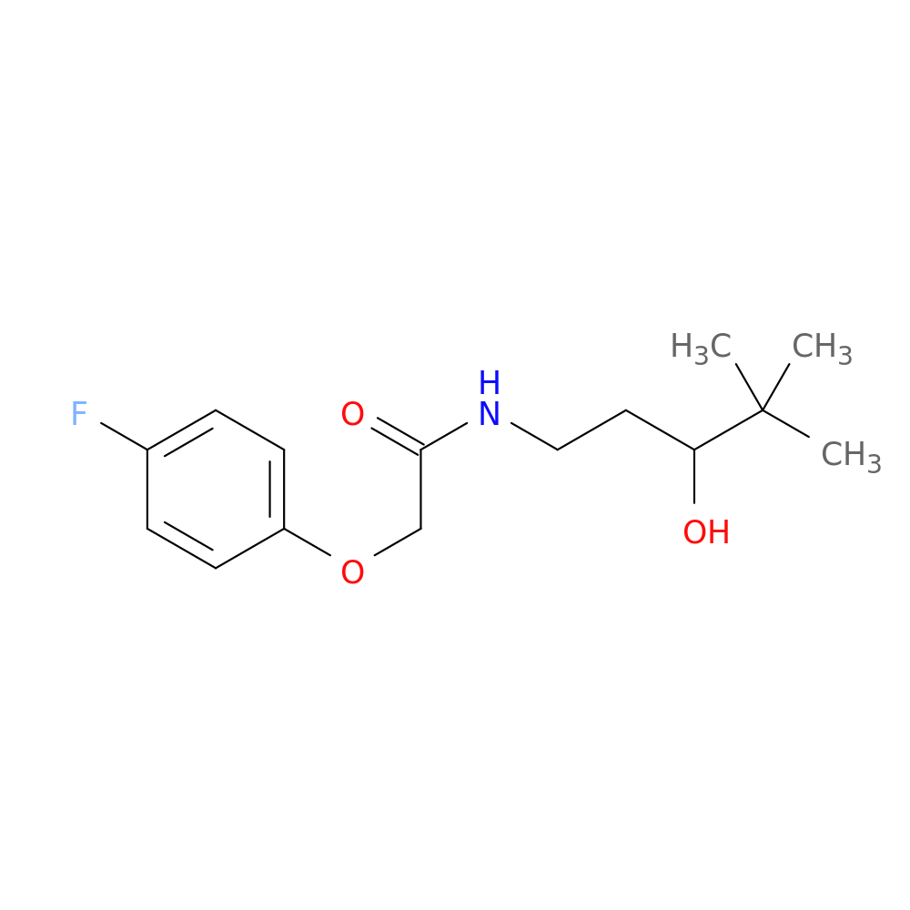2-(4-fluorophenoxy)-N-(3-hydroxy-4,4-dimethylpentyl)acetamide