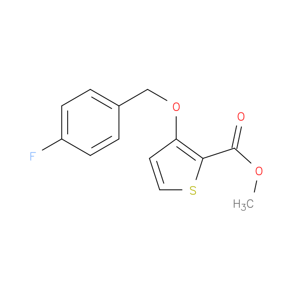 methyl 3-[(4-fluorobenzyl)oxy]-2-thiophenecarboxylate