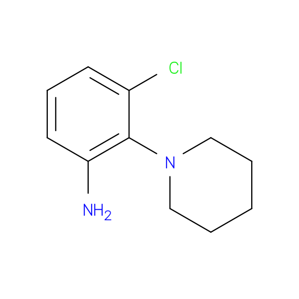 3-Chloro-2-(1-piperidinyl)benzenamine