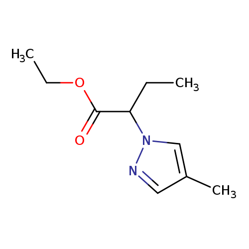 Ethyl 2-(4-methyl-1H-pyrazol-1-yl)butanoate