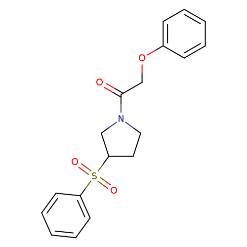 1-[3-(benzenesulfonyl)pyrrolidin-1-yl]-2-phenoxyethan-1-one