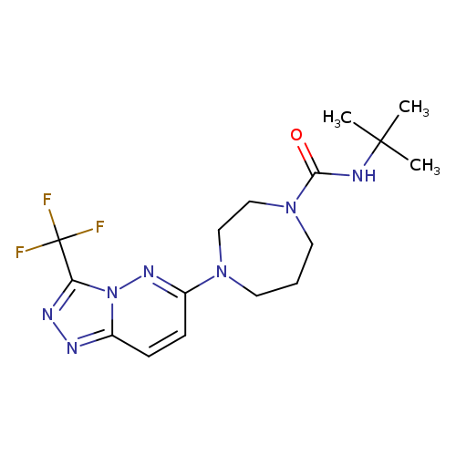 N-tert-butyl-4-[3-(trifluoromethyl)-[1,2,4]triazolo[4,3-b]pyridazin-6-yl]-1,4-diazepane-1-carboxamide