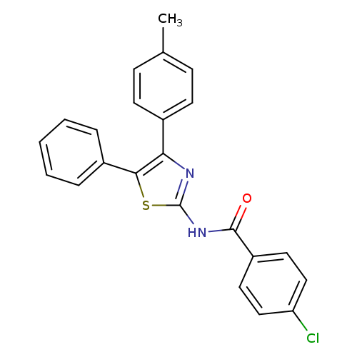4-chloro-N-[4-(4-methylphenyl)-5-phenyl-1,3-thiazol-2-yl]benzamide