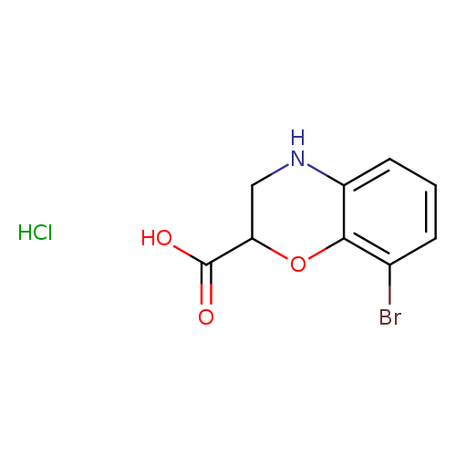 8-bromo-3,4-dihydro-2H-1,4-benzoxazine-2-carboxylicacidhydrochloride