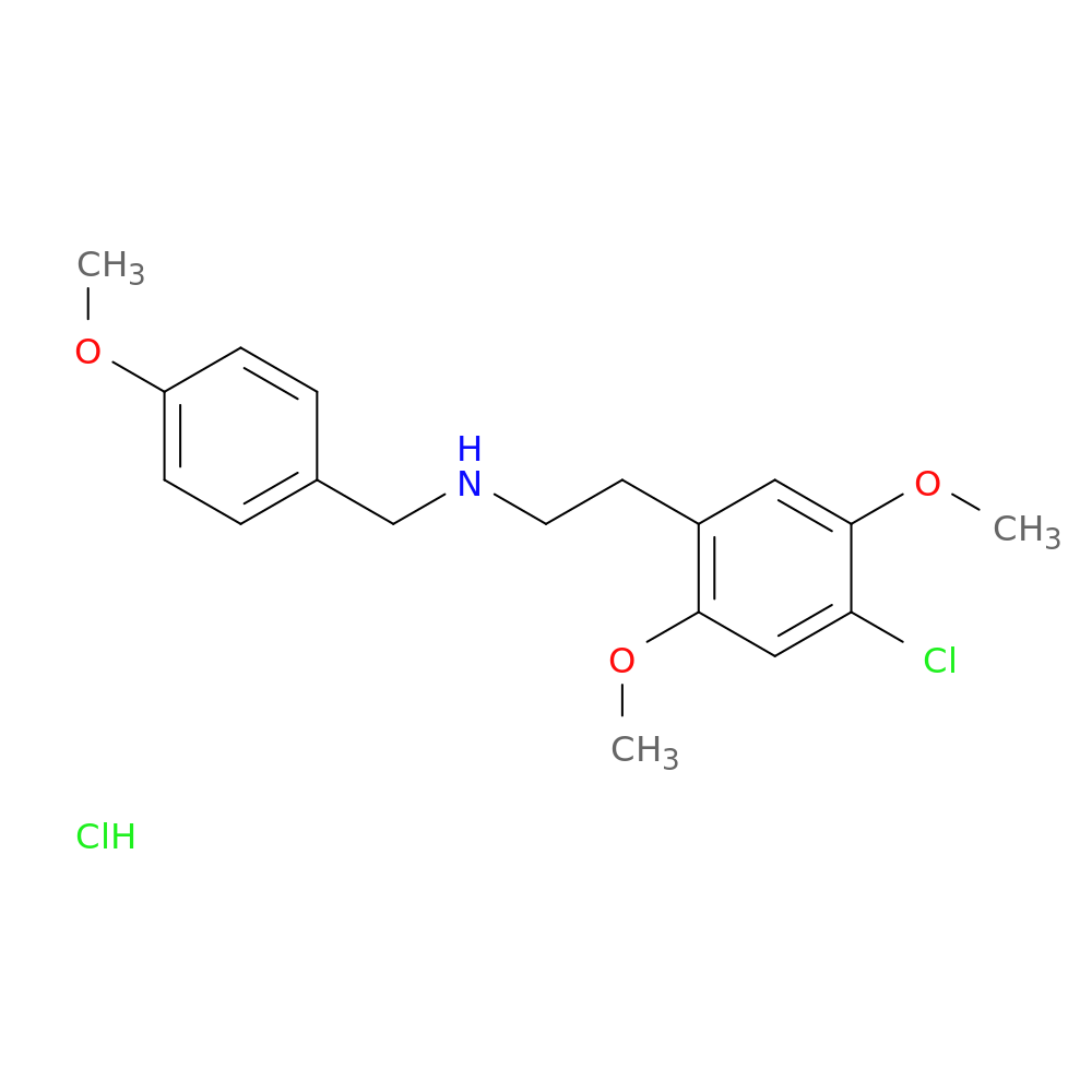 4-chloro-2,5-dimethoxy-N-[(4-methoxyphenyl)methyl]-benzeneethanamine, monohydrochloride
