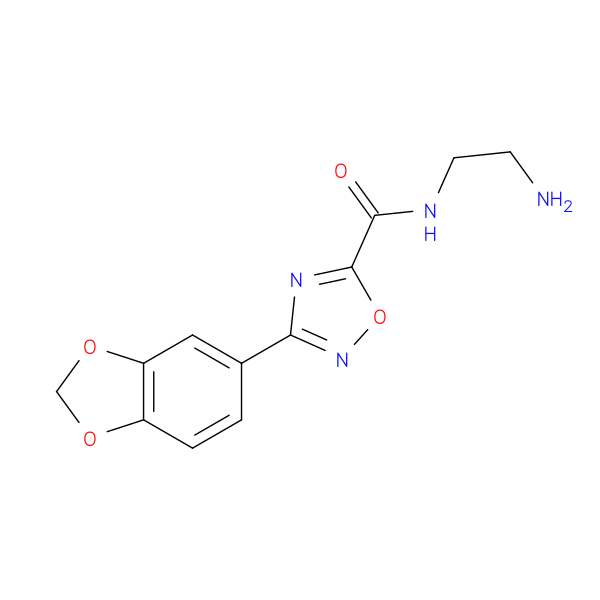 N-(2-Aminoethyl)-3-(benzo[d][1,3]dioxol-5-yl)-1,2,4-oxadiazole-5-carboxamide