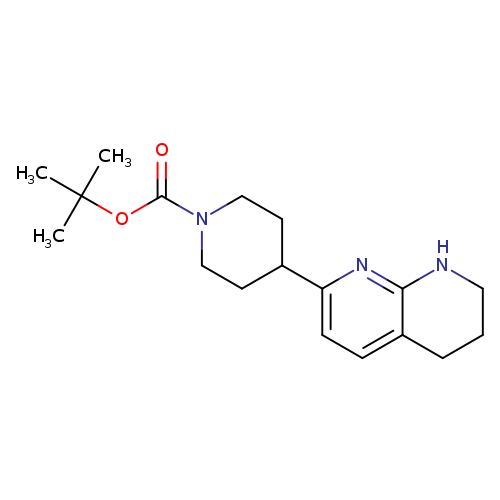 tert-Butyl 4-(5,6,7,8-tetrahydro-1,8-naphthyridin-2-yl)piperidine-1-carboxylate