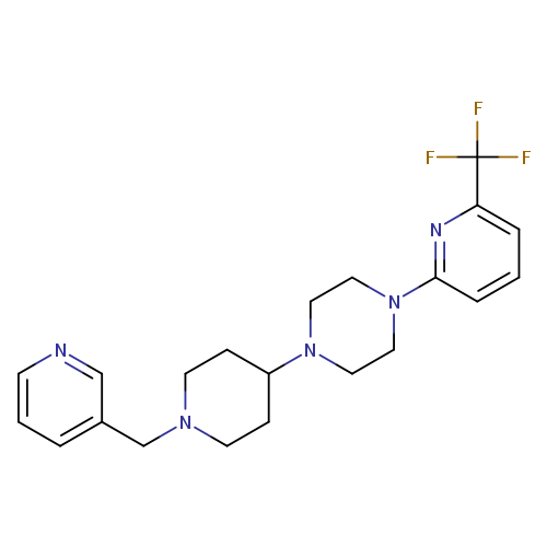 1-{1-[(pyridin-3-yl)methyl]piperidin-4-yl}-4-[6-(trifluoromethyl)pyridin-2-yl]piperazine