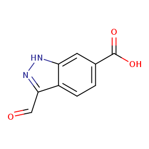 1H-Indazole-6-carboxylic acid, 3-forMyl-