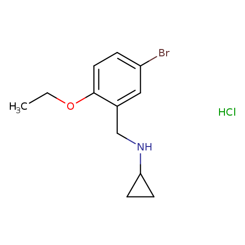 N-[(5-bromo-2-ethoxyphenyl)methyl]cyclopropanamine hydrochloride