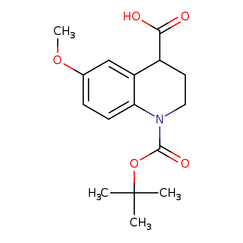 1-[(tert-butoxy)carbonyl]-6-methoxy-1,2,3,4-tetrahydroquinoline-4-carboxylic acid