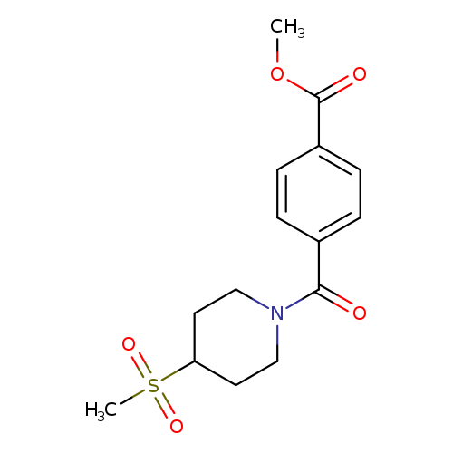 methyl 4-(4-methanesulfonylpiperidine-1-carbonyl)benzoate