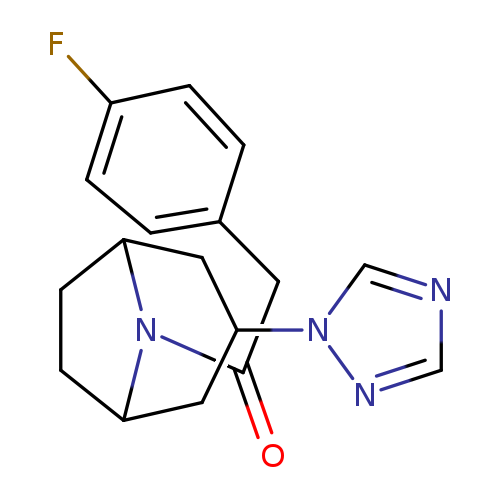 2-(4-fluorophenyl)-1-[3-(1H-1,2,4-triazol-1-yl)-8-azabicyclo[3.2.1]octan-8-yl]ethan-1-one