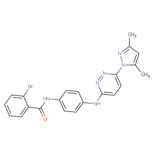 2-bromo-N-(4-{[6-(3,5-dimethyl-1H-pyrazol-1-yl)pyridazin-3-yl]amino}phenyl)benzamide