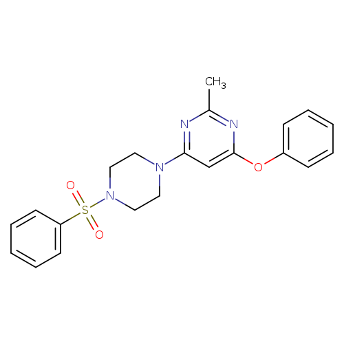 4-[4-(benzenesulfonyl)piperazin-1-yl]-2-methyl-6-phenoxypyrimidine