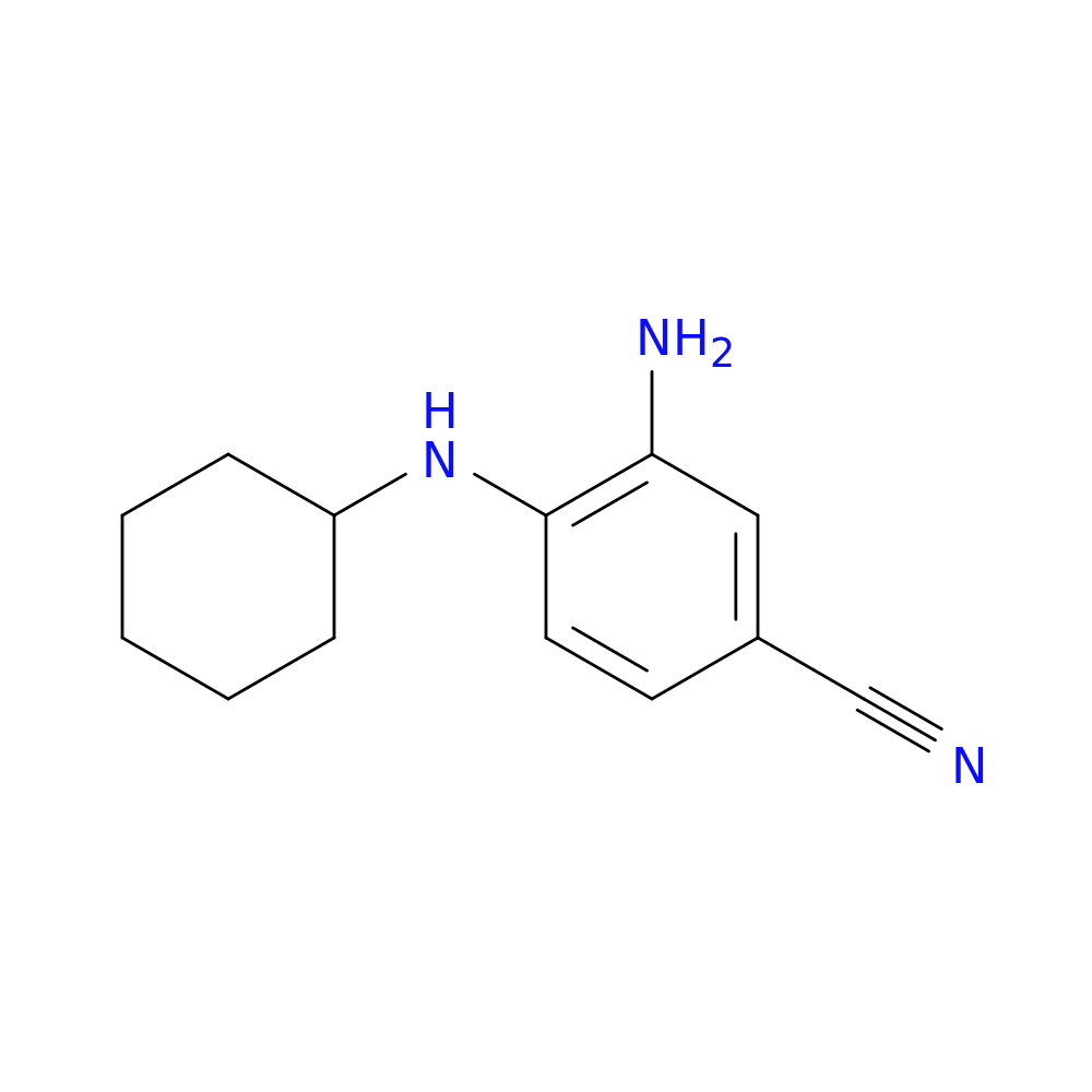 3-Amino-4-(cyclohexylamino)benzonitrile