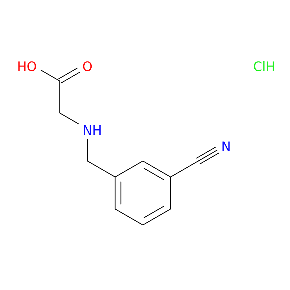 2-([(3-Cyanophenyl)methyl]amino)acetic acid hydrochloride