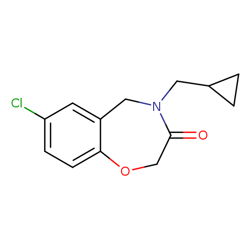 7-chloro-4-(cyclopropylmethyl)-2,3,4,5-tetrahydro-1,4-benzoxazepin-3-one
