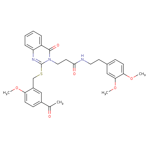 3-(2-{[(5-acetyl-2-methoxyphenyl)methyl]sulfanyl}-4-oxo-3,4-dihydroquinazolin-3-yl)-N-[2-(3,4-dimethoxyphenyl)ethyl]propanamide