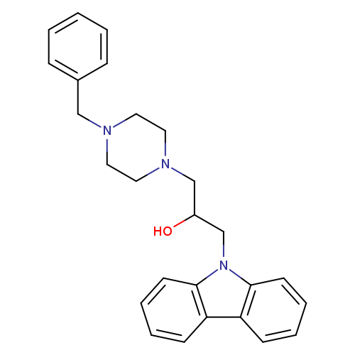 1-(4-Benzyl-piperazin-1-yl)-3-carbazol-9-yl-propan-2-ol