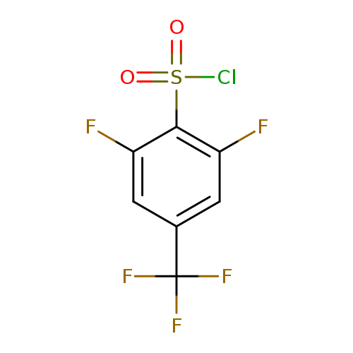 2,6-difluoro-4-(trifluoromethyl)benzene-1-sulfonylchloride