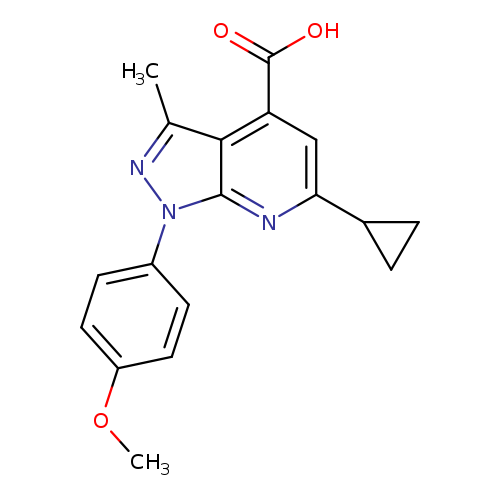 6-Cyclopropyl-1-(4-methoxyphenyl)-3-methyl-1H-pyrazolo[3,4-b]pyridine-4-carboxylic acid