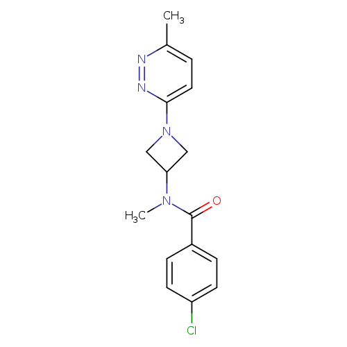 4-chloro-N-methyl-N-[1-(6-methylpyridazin-3-yl)azetidin-3-yl]benzamide