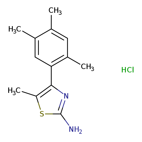 5-methyl-4-(2,4,5-trimethylphenyl)-1,3-thiazol-2-aminehydrochloride