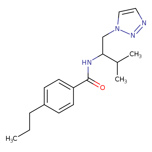 N-[3-methyl-1-(1H-1,2,3-triazol-1-yl)butan-2-yl]-4-propylbenzamide
