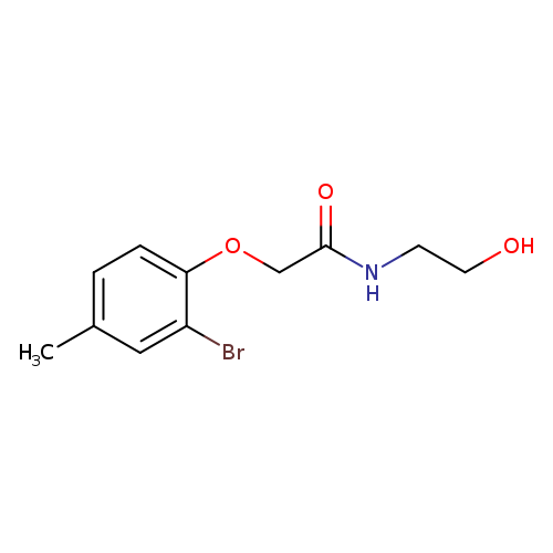 2-(2-Bromo-4-methylphenoxy)-N-(2-hydroxyethyl)acetamide