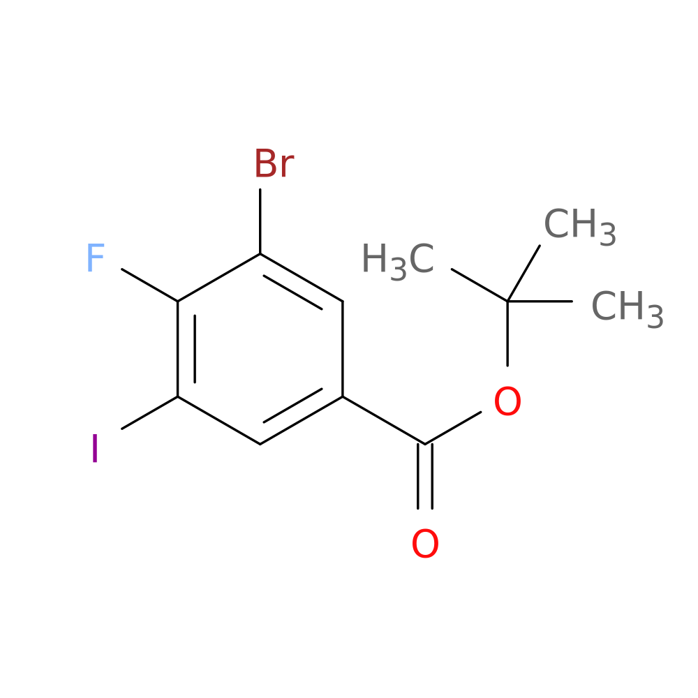 tert-butyl 3-bromo-4-fluoro-5-iodobenzoate