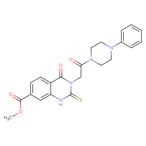 methyl 4-oxo-3-[2-oxo-2-(4-phenylpiperazin-1-yl)ethyl]-2-sulfanylidene-1,2,3,4-tetrahydroquinazoline-7-carboxylate