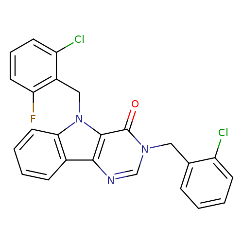 5-[(2-chloro-6-fluorophenyl)methyl]-3-[(2-chlorophenyl)methyl]-3H,4H,5H-pyrimido[5,4-b]indol-4-one