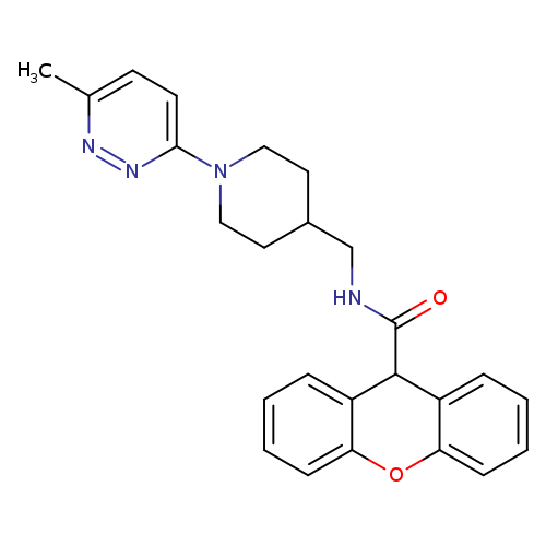 N-{[1-(6-methylpyridazin-3-yl)piperidin-4-yl]methyl}-9H-xanthene-9-carboxamide