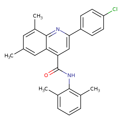 2-(4-chlorophenyl)-N-(2,6-dimethylphenyl)-6,8-dimethyl-4-quinolinecarboxamide