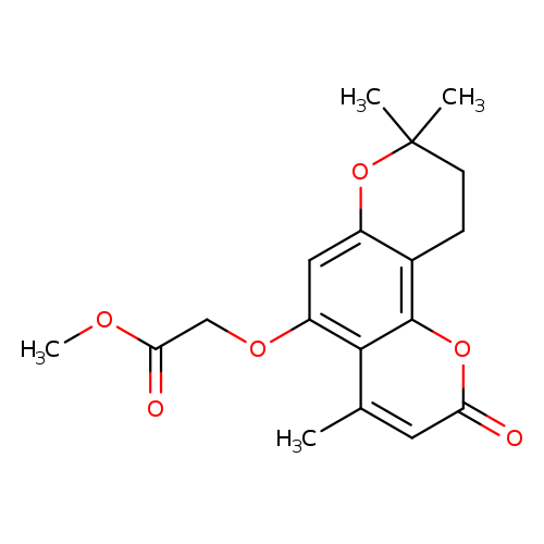 methyl 2-((4,8,8-trimethyl-2-oxo-2,8,9,10-tetrahydropyrano[2,3-f]chromen-5-yl)oxy)acetate