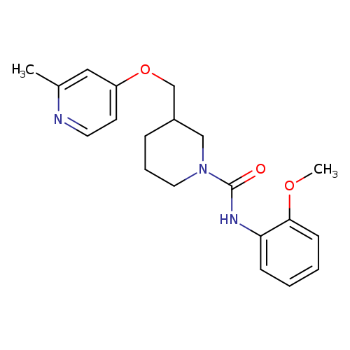 N-(2-methoxyphenyl)-3-{[(2-methylpyridin-4-yl)oxy]methyl}piperidine-1-carboxamide