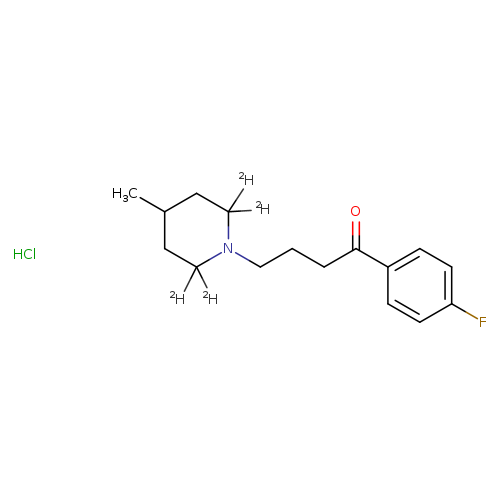 1-(4-fluorophenyl)-4-(4-methylpiperidin-1-yl-2,2,6,6-d<sub>4</sub>)butan-1-one, monohydrochloride