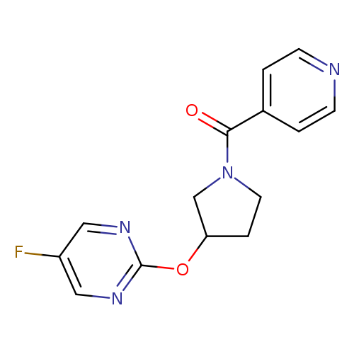 5-fluoro-2-{[1-(pyridine-4-carbonyl)pyrrolidin-3-yl]oxy}pyrimidine
