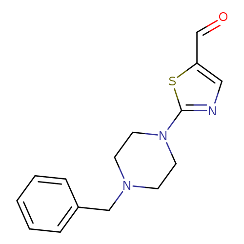 2-(4-BENZYLPIPERAZINO)-1,3-THIAZOLE-5-CARBALDEHYDE