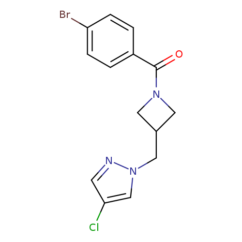 1-{[1-(4-bromobenzoyl)azetidin-3-yl]methyl}-4-chloro-1H-pyrazole