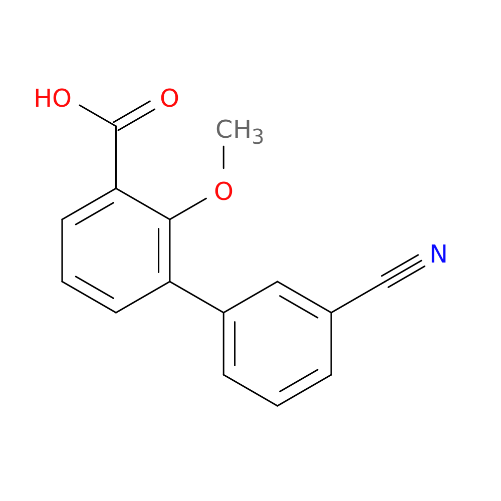 3-(3-Cyanophenyl)-2-methoxybenzoic acid